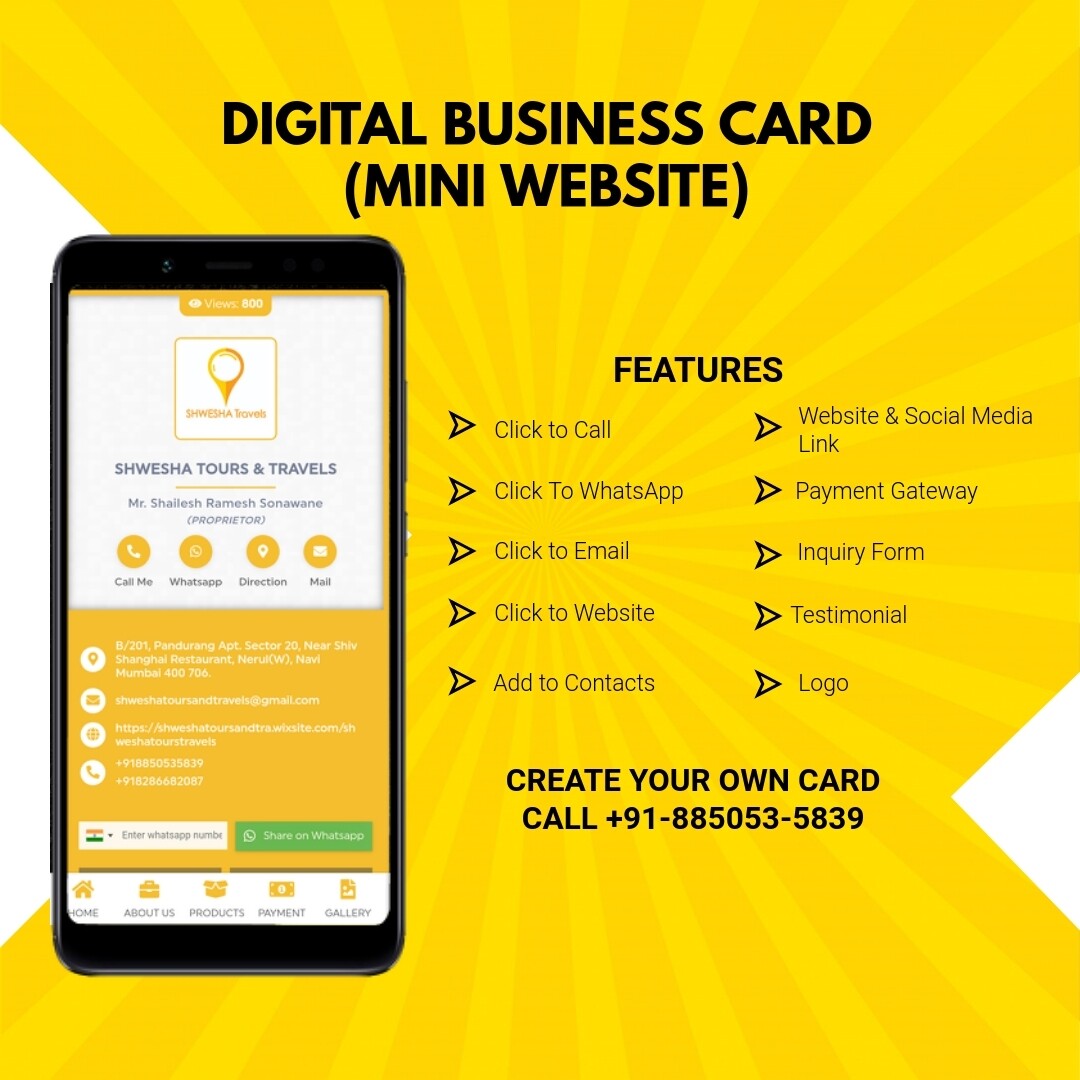 Digital Business Card (Mini Website)