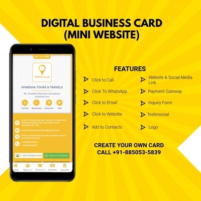 Digital Business Card (Mini Website)
