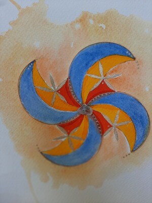 Andara Kristall Aquarell Kupfer - Portal Andara Kristall Aquarell Kupfer - Portal