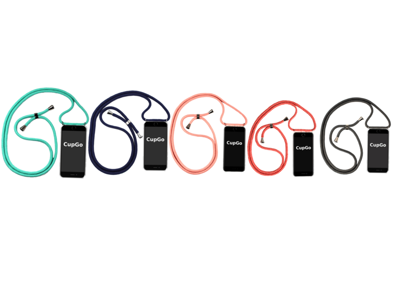 CupGo® Handy Umhängetasche geeignet für iPhone se 2020 Hülle und als Handykette iPhone 8 und 7
