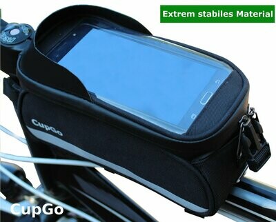 CupGo® Fahrrad Rahmentasche Wasserdicht mitHandyhalterung Fahrradhalterung .