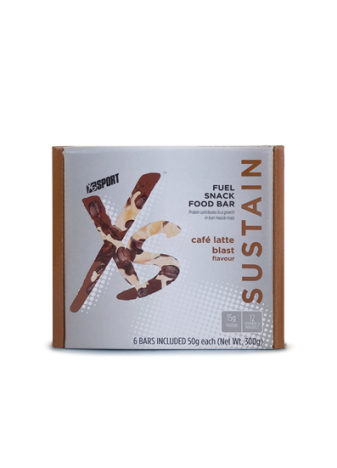 XS Fuel Snack Food Bar - Cafe Latte Blast (6 x 50gr) XS Fuel Snack Food Bar - Cafe Latte Blast (6 x 50gr)