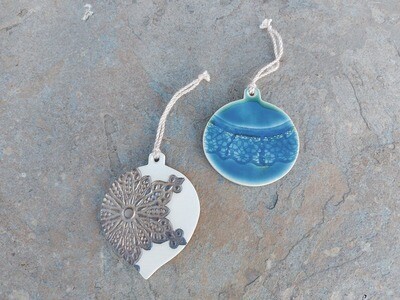 Handmade Bespoke Ceramic Bauble