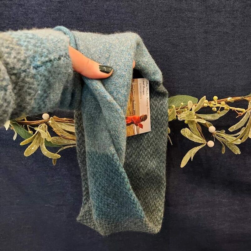 Lambs wool Neck Cosie & Wrist Warmers By Ann Mackie