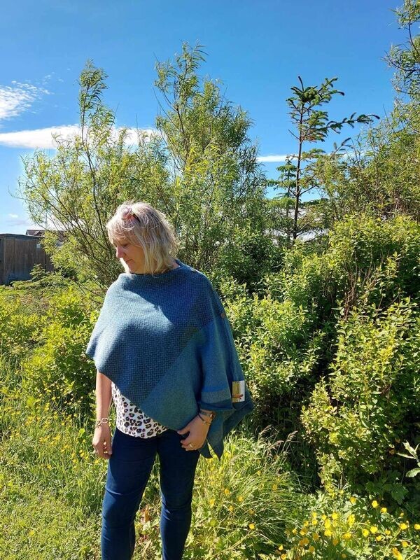 New Inspired Lambs Wool Poncho by Ann Mackie