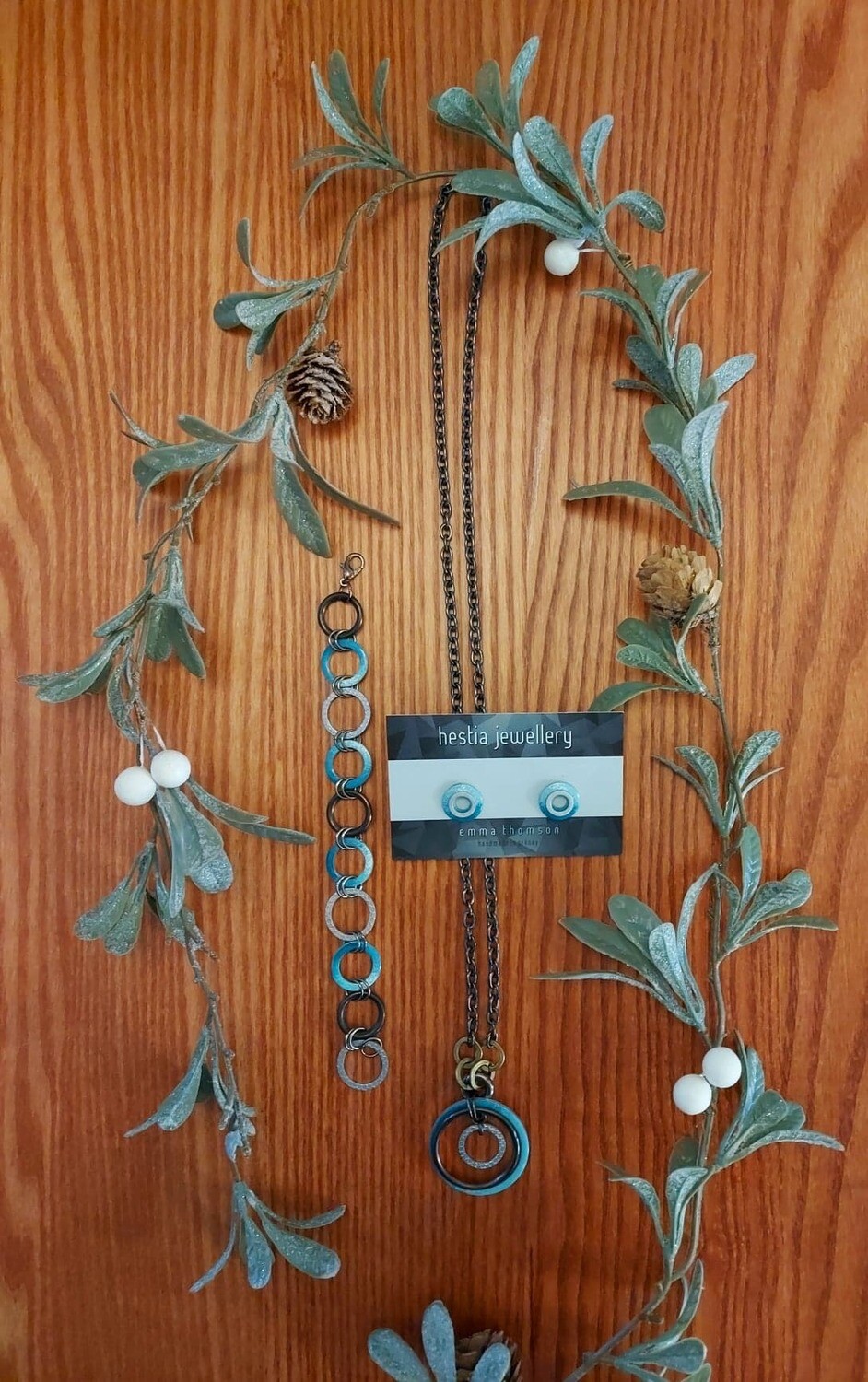 'Shoreline Reflections' Long Pendant