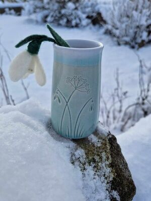 Handmade Bespoke Snowdrop Vase