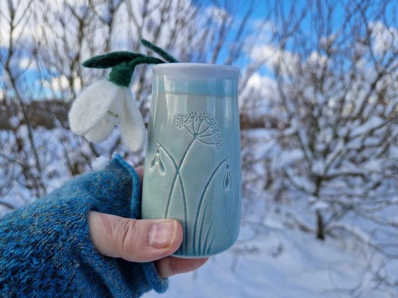 Handmade Bespoke Snowdrop Vase Handmade Bespoke Snowdrop Vase