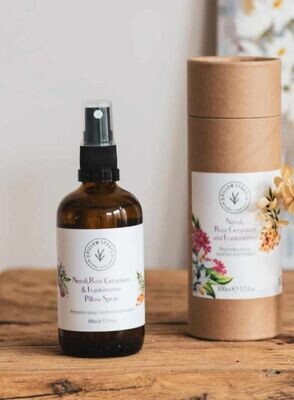 Neroli, Rose Geranium and Frankincense Pillow Spray Neroli, Rose Geranium and Frankincense Pillow Spray