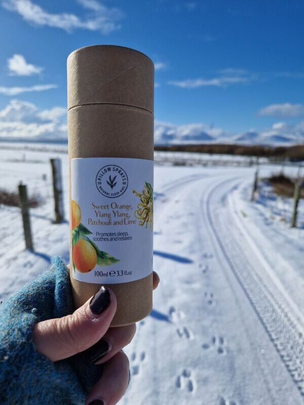 Sweet Orange, Ylang Ylang, Patchouli & Lime Pillow Spray Sweet Orange, Ylang Ylang, Patchouli & Lime Pillow Spray