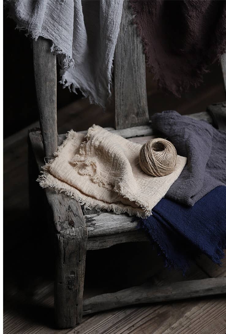 Soft Washed Linen Napkin with Trim Edge