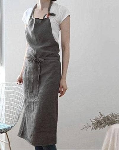 Cotton Linen Apron with Pocket