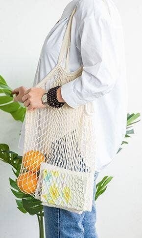 Cotton Mesh Market Bag