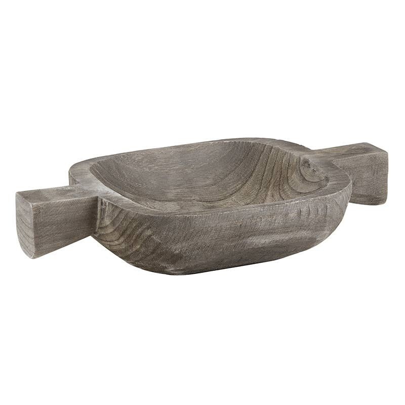 Handle Bowl - Paulownia Wood