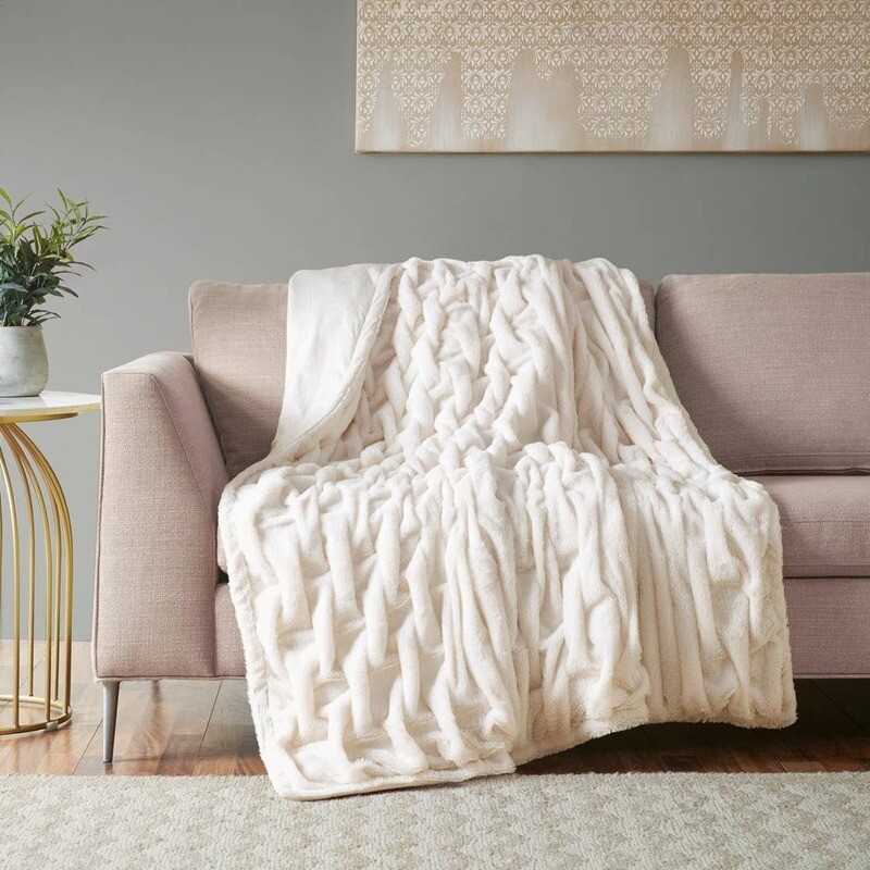 Faux Fur Throw Blanket