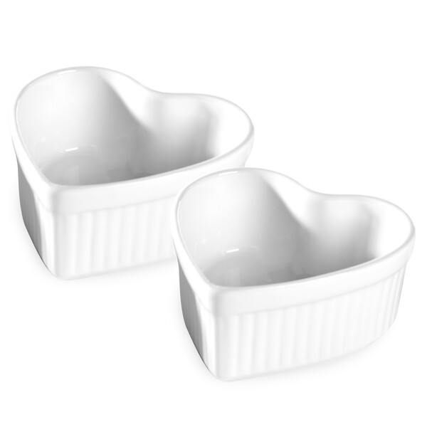 Ceramic Ramekins Heart Shaped