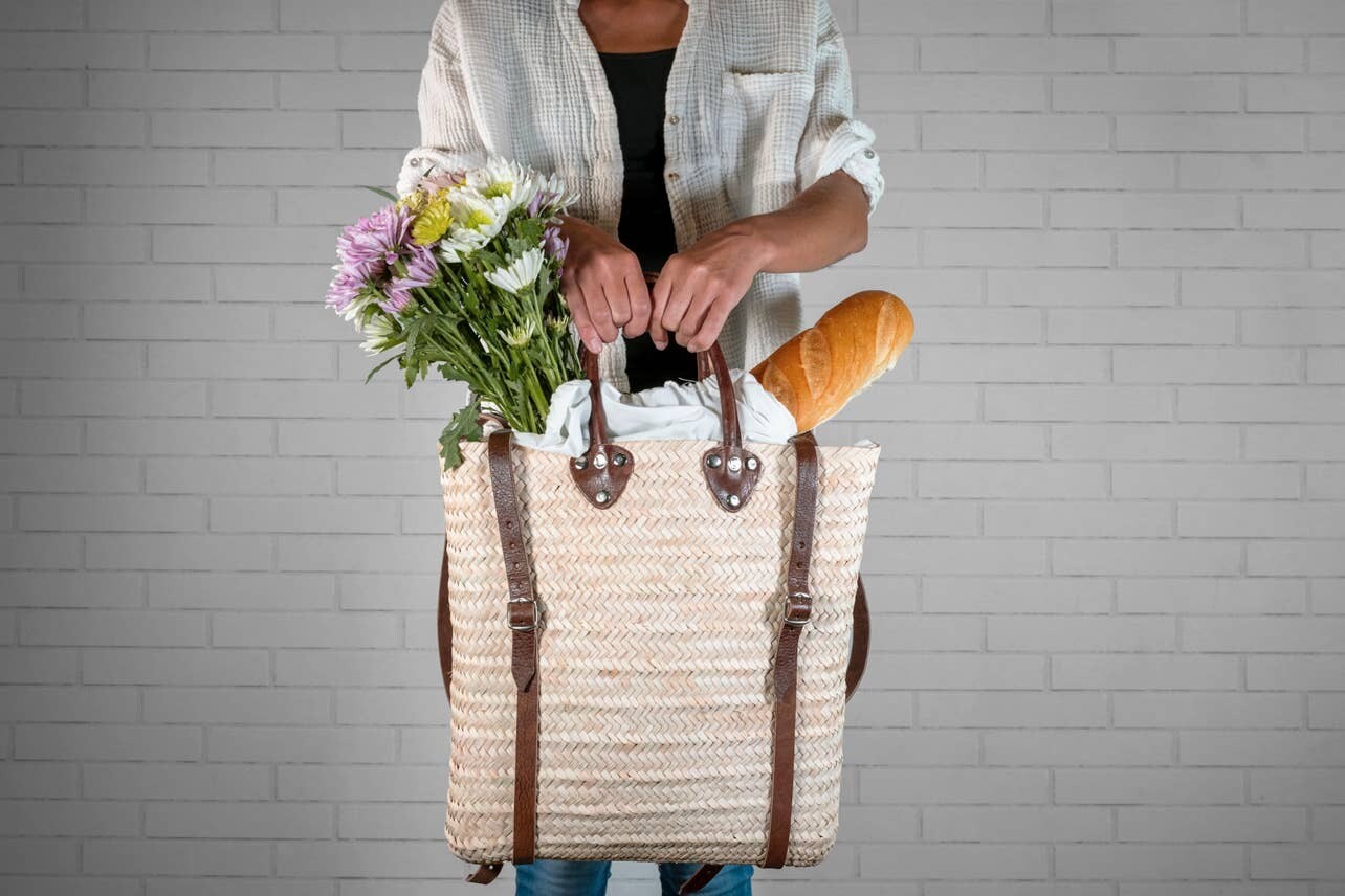 French Shopping Basket Backpack