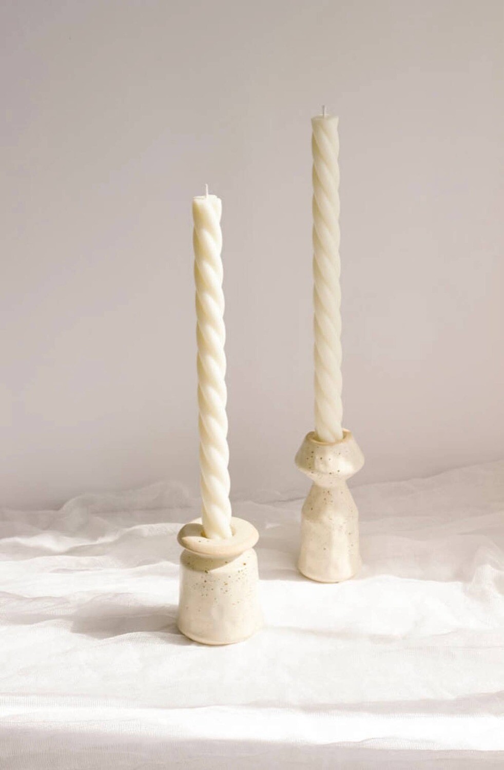 Twisted Natural Candle