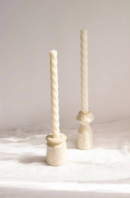 Twisted Natural Candle