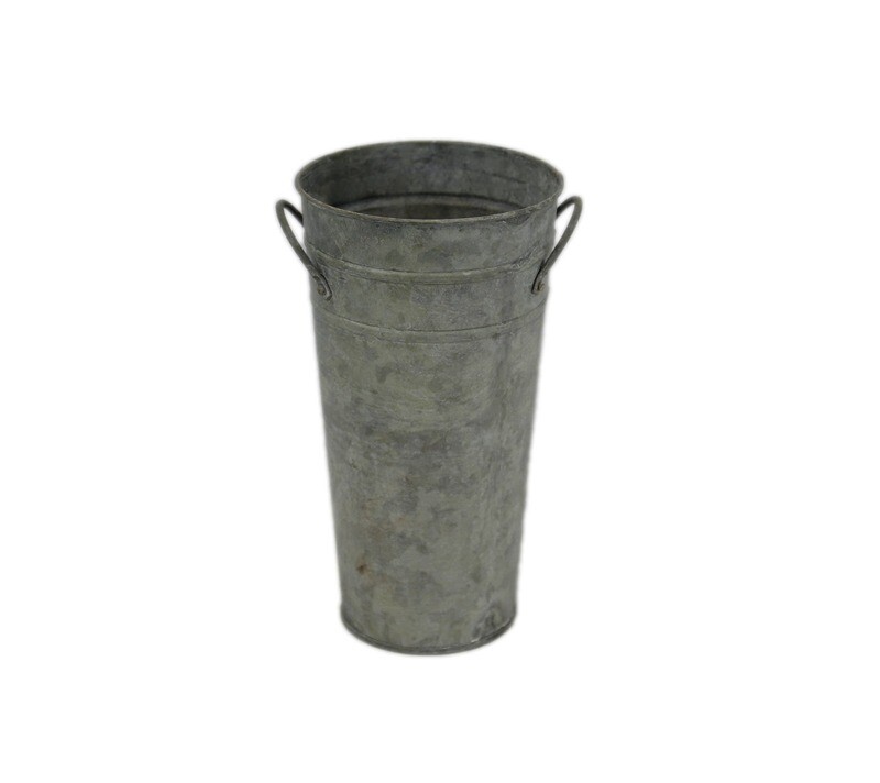 13" Gray Zinc French Bucket