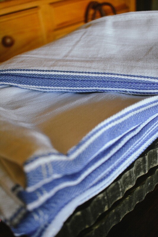 Classic Kitchen Towel Blue Stripes