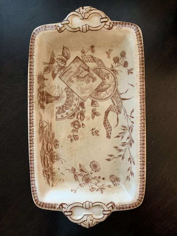 Ironstone Transferware Tray