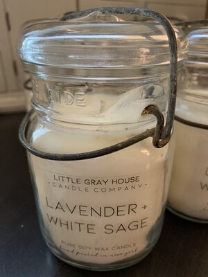 Lavender + White Sage Soy Candle