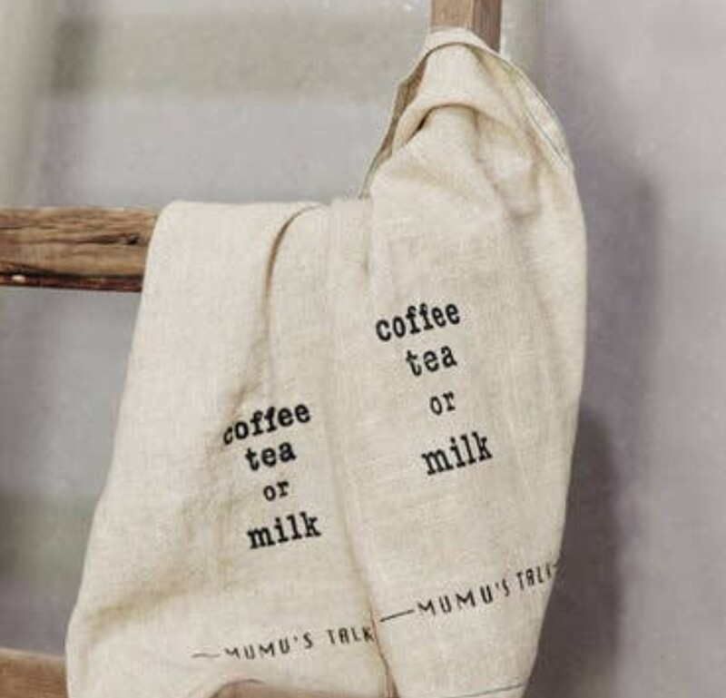 Simple Linen Letter Towel