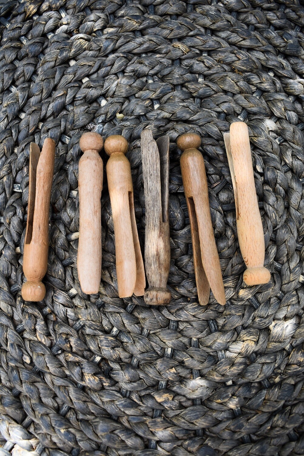 Vintage Wood Peg Clothes Pin