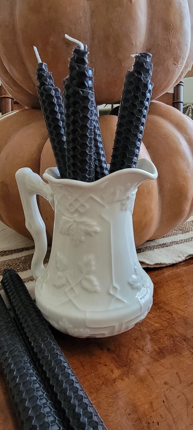 Black Beeswax Candle