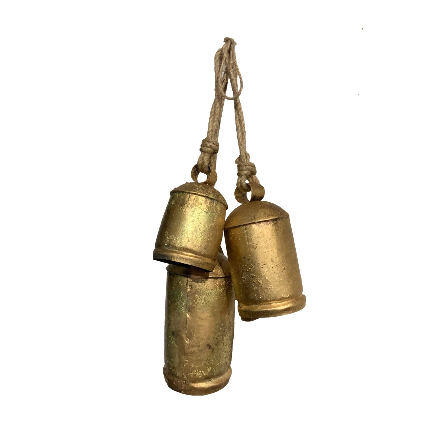 Set of 3 Metal Holiday School Bells