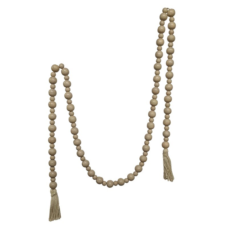 Natural Round Bead Garland