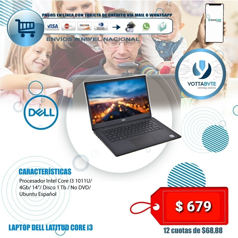 Laptop DELL latitud intel core i3