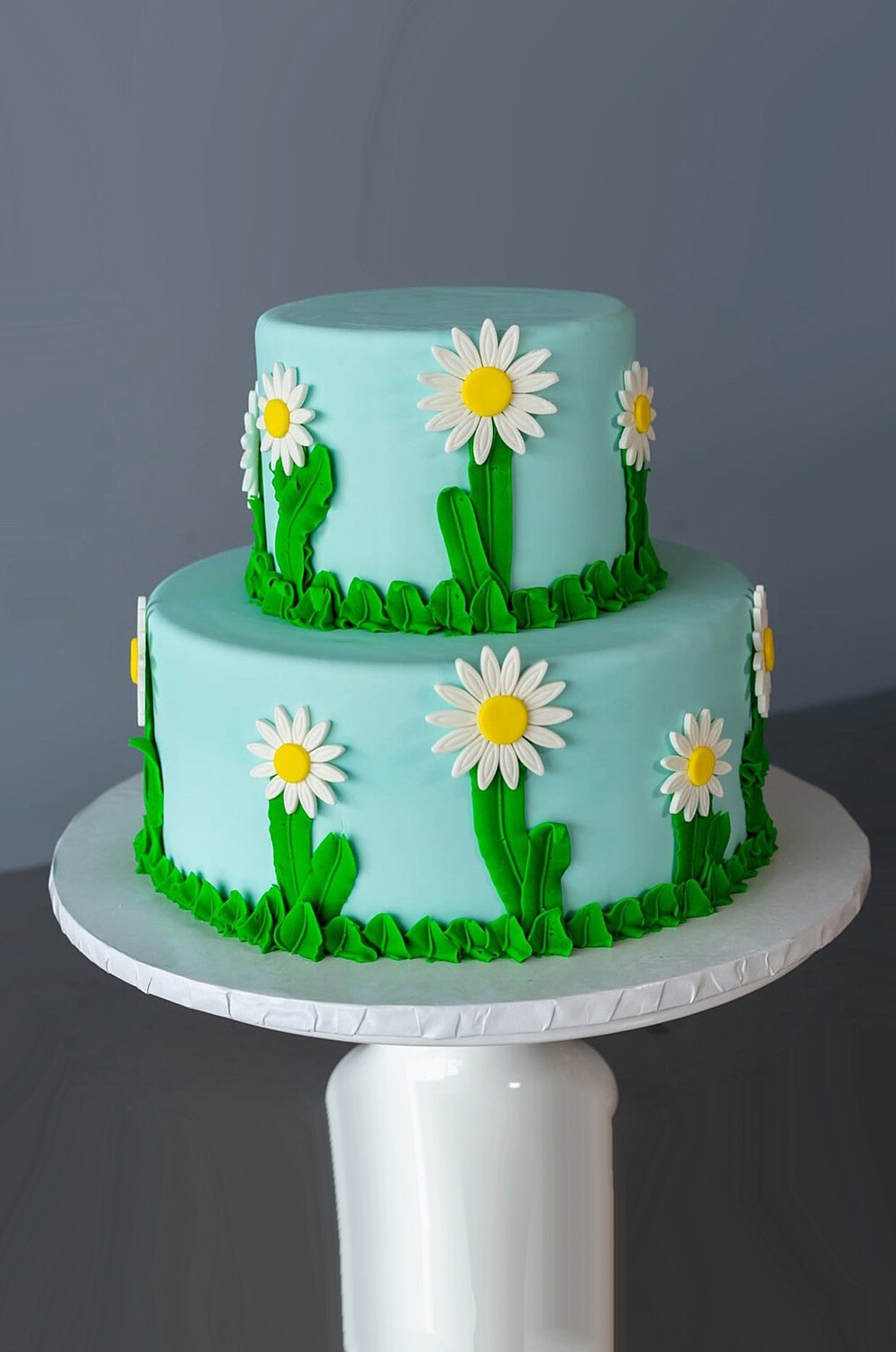 Spring Daisy 2 Tier Cake