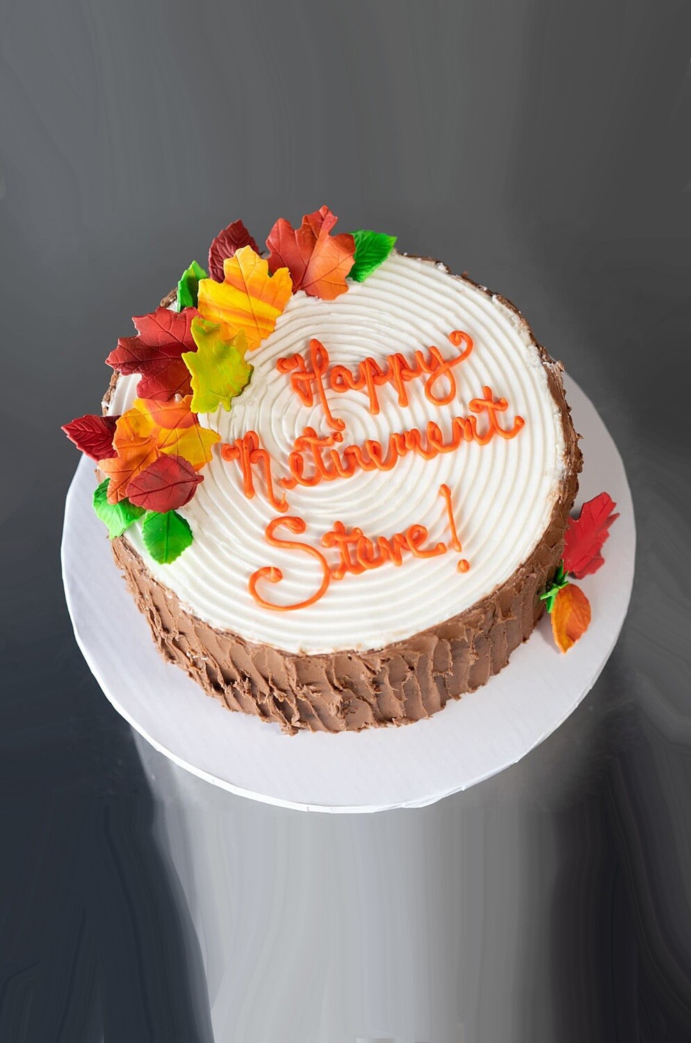 Woodland Tree Stump 10 Inch Round Cake