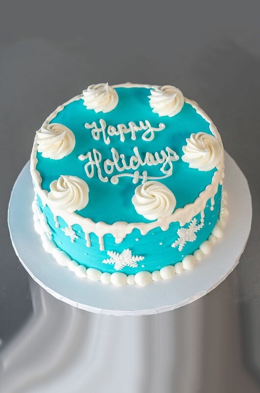 Winter Wonderland 10 Inch Round Cake