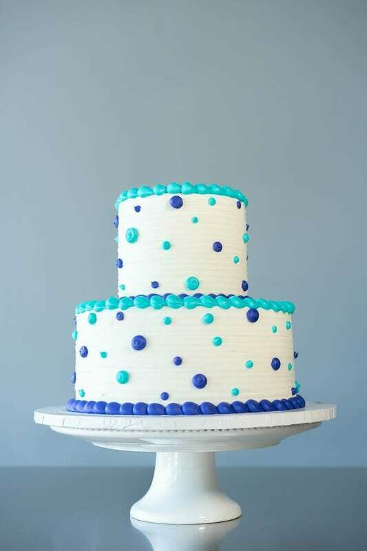 Lots of Dots 2 Tier Cake