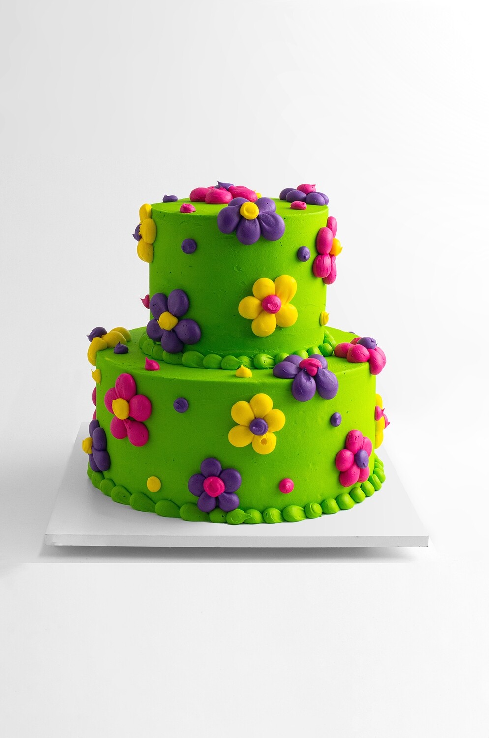 Flower Power 2 Tier Cake