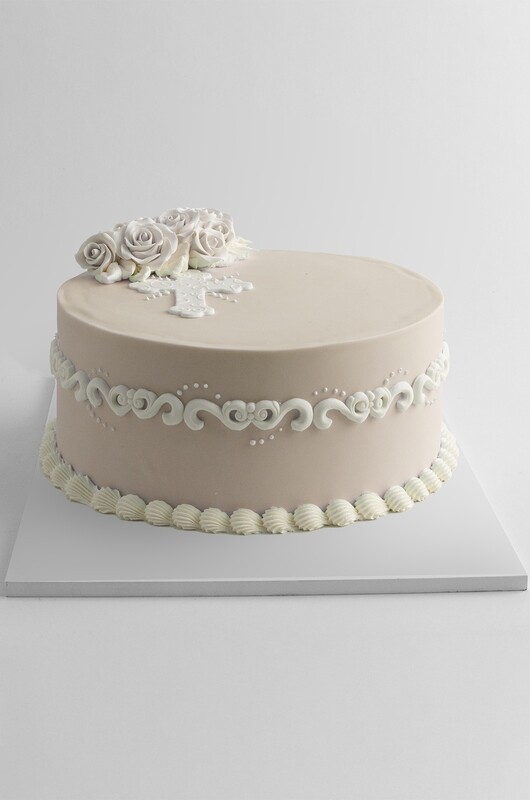 Religious Cross 10 Inch Round Cake