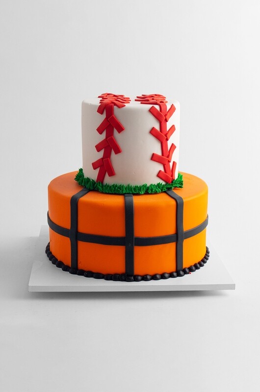 Let's Play Ball! 2 Tier Cake