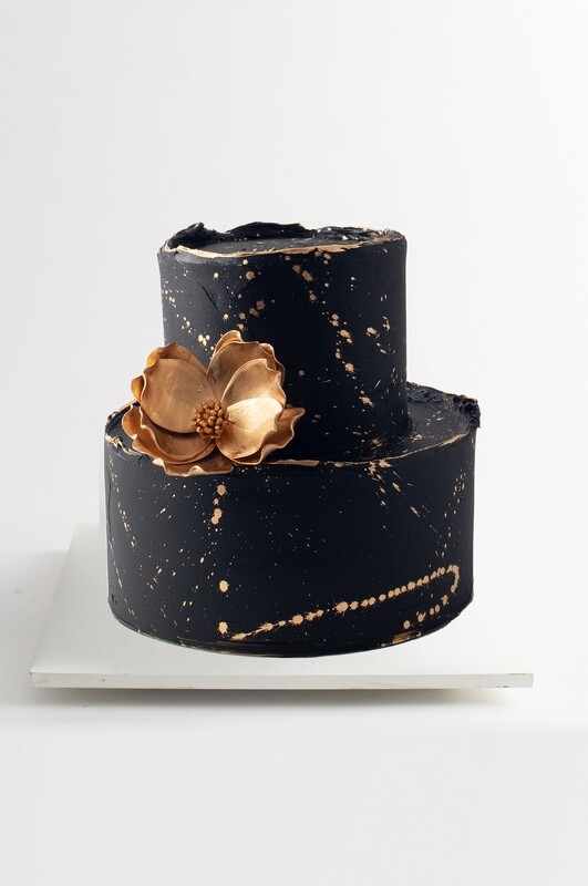 Black Gold 2 Tier Cake