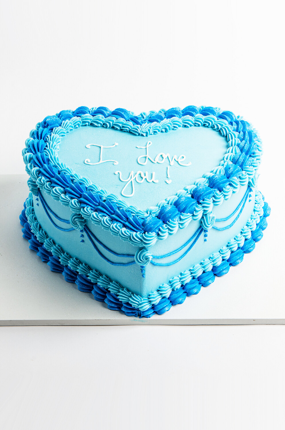 Birthday Love Cake - Blue