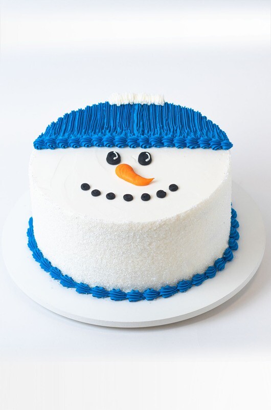 Snowman 10 Inch Round Cake