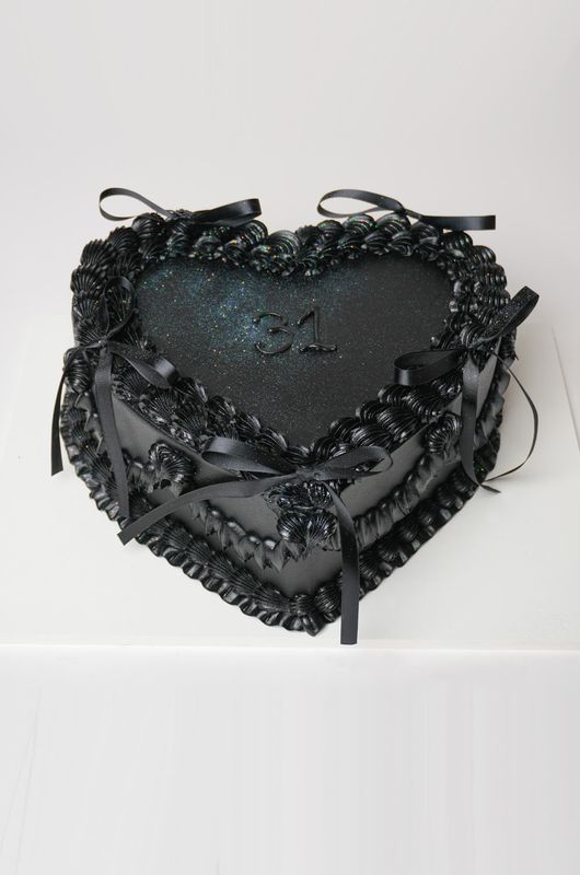Black Heart Cake
