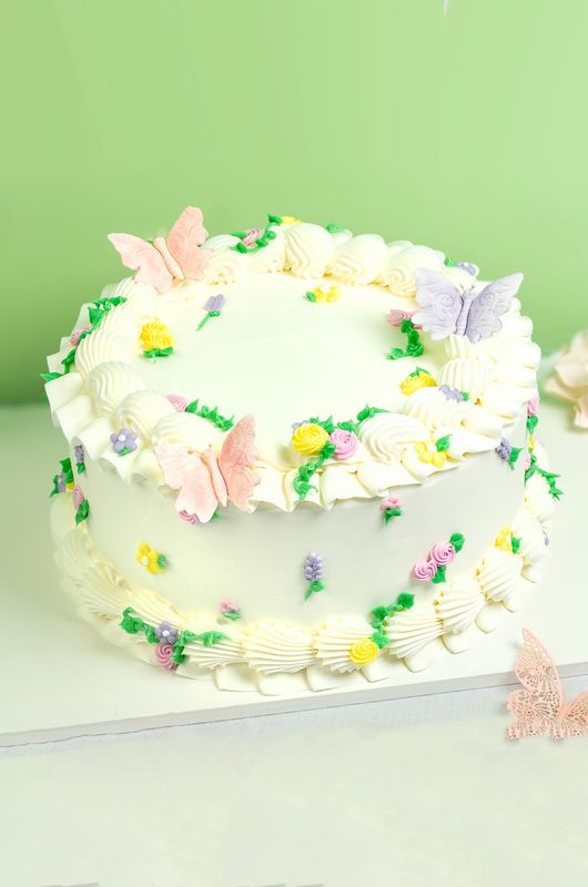 VINTAGE BUTTERFLY CAKE