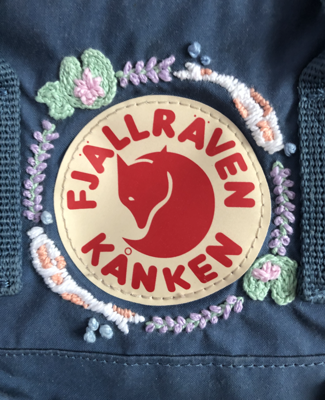 embroidery on kanken