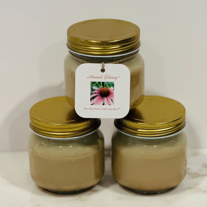Anoush Honey® - Cinnamon Whipped Honey - 8 oz Jar