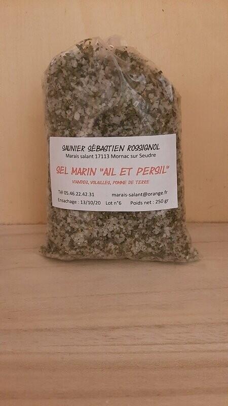 Sel "ail et persil" sachet de 250gr