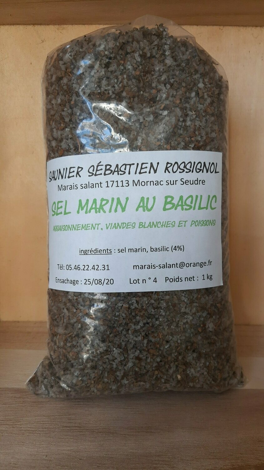 Sel "basilic" sachet de 1kg
