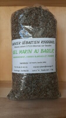 Sel "basilic" sachet de 1kg